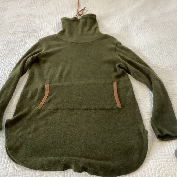 Hailey & Co Olive Green Pullover Sweater Size L Lagenlook Outdoorsy Capsule - Picture 8 of 12